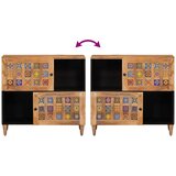  Kreveta s pohranom Prirodna 80 x 33 x 75 cm Čvrsto drvo manga | shoptok.hr