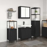  Set namještaja za kupaonicu 3 pcs Crni hrast Konstruirano drvo | Eponuda.ba