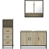 vidaXL 3-dijelni set kupaonskog namještaja boja hrasta sonome drveni | shoptok.hr