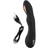 XouXou vodoodporni vibrator za točko g, ki ga je mogoče ponovno napolniti (črn) | Shoptok.si