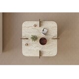  Konferencijski stočić PURO 90x90 cm bež/orah | Eponuda.com
