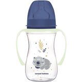 Canpol Sleepy Koala Easy Start Anti-Colic Bottle Blue 3m+ otroška steklenička proti krčem 240 ml za otroke | Shoptok.si