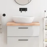  Kupaonska radna ploča 80x50x(2-6) cm netretirano masivno drvo