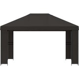Gazebo 4 × 3 m Antracit Poliester i čelik 190 gsm | shoptok.hr