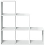 Pregrada za sobe s 3 etaže, bijela, 99x29x99 cm, od inženjerskog drva | shoptok.hr