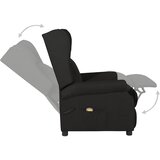  Masažna fotelja od tkanine crna | shoptok.hr