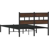  Okvir kreveta bez madraca s uzglavljem boja hrasta 120x200 cm | shoptok.hr