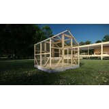  Drveni plastenik CASA S 2.6m x 2m, polykarbonat 4mm | shoptok.hr