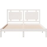  Dugi okvir kreveta bez madraca bijeli 160 x 220 cm masivno drvo | shoptok.hr