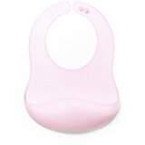 BabyOno silikonski podbradak ultrathin 6 m+, roza | shoptok.hr