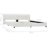  Okvir za krevet od umjetne kože bijeli 180 x 200 cm | shoptok.hr