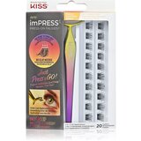 Kiss imPRESS Press-on Falsies šopaste lepilne trepalnice z vozličkom 01 Natural 20 kos Cene