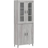  Visoka komoda siva sonome 69,5x34x180 cm od konstruiranog drva | shoptok.hr