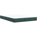vidaXL Krevet s oprugama i madracem tamnozeleni 140x200 cm baršunasti | shoptok.hr