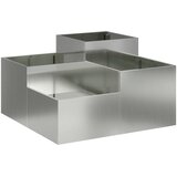  Vrtna saksija Srebrno 80 x 80 x 48 cm Pocinčani čelik | Eponuda.ba