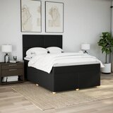  Krevet s oprugama i madracem crni 140x200 cm od tkanine | shoptok.hr
