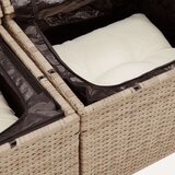  10-dijelni set vrtnih sofa s jastucima bež od poliratana | shoptok.hr