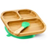 Klarstein Dječji set za večeru, s bambusovom pločicom i žlicom, 250 ml, uključujući vakum, 18 × 18 cm | shoptok.hr