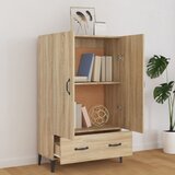 Visoka komoda boja hrasta sonome 70x31x115 cm konstruirano drvo | shoptok.hr