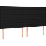  LED uzglavlje crno 200x5x118/128 cm od tkanine | shoptok.hr