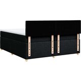 vidaXL Krevet s oprugama i madracem crni 200x200 cm od tkanine | shoptok.hr