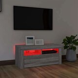 TV omarica z LED lučkami siva sonoma 90x35x40 cm, (20732959) | Shoptok.si