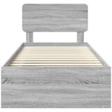  Konstrukcija postelje z vzglavjem Siva Sonoma 75 x 190 cm, (5000102998) | Shoptok.si