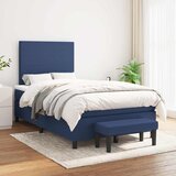  Krevet s oprugama i madracem plavi 120 x 190 cm od tkanine | shoptok.hr