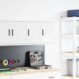  Garažni zidni ormarići 2 kom bijeli od konstruiranog drva | shoptok.hr