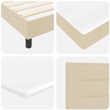  Postelja boxspring z vzmetnico krema 80 x 200 cm blago, (5000023008) | Shoptok.si