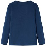 vidaXL Otroška majica z dolgimi rokavi mornarsko modra 128 | Shoptok.si