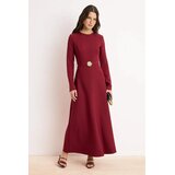Trendyol Modest Ženska haljina Tctss26Eb00125, Bordo Cene