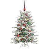 vidaXL Umetno Zložljivo Božično Drevo Bela 120 cm PE in PVC | Shoptok.si