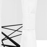  Vrtni šator sa zavjesama 360 x 312 x 265 cm bijeli 180 g/m² | shoptok.hr