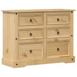  The Living Store Predalnik Corona 120x48x91 cm trdna borovina - Predalnik, (21442092) | Shoptok.si