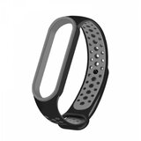 Onasi Pašček za uro Xiaomi Mi Band 5 in 6 - črno siv | Shoptok.si