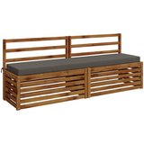  Jastučić za klupu SOEST 100% poliester Siva 180 x 40 x 8 cm Slike