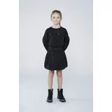 Karl Lagerfeld Dječja haljina boja: crna, mini, širi se prema dolje