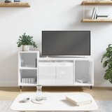  The Living Store TV omarica visok sijaj bela 100x35x55 cm inženirski les - TV Omarica, (21555418) | Shoptok.si