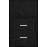 vidaXL Wall-mounted noćni ormarić 2 pcs Crni hrast 48,5 x 32,5 x 80 cm | shoptok.hr