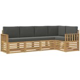  Set vanjskih sofa 5 pcs Bijela i antracit 247 x 128,5 x 73 cm | Eponuda.ba