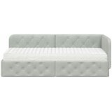  Kutni okvir kreveta Svijetlo siva 80 x 200 cm Baršun | shoptok.hr