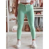 DStreet Spodnie damskie skinny z paskiem VIVASKIN miętowe | Shoptok.si