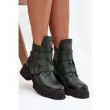 Zazoo Leather Insulated Women's Boots With Buckles And Decorative Detail | Shoptok.si