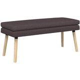  Klupa s dvostrukim slojem Tamno smeđa 110 x 40 x 47 cm Tkanina | Eponuda.com