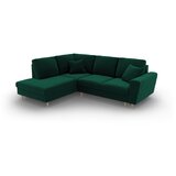 Cosmopolitan Design Zelena baršunasti sklopiva/s prostorom za odlaganje kutna garnitura (s lijevim kutom/u obliku slova L) Kyoto – | shoptok.hr