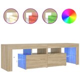 TV ormarić s LED svjetlima boja hrasta sonome 140x36,5x40 cm | shoptok.hr