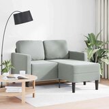 SOFA 2-sedežni kavč z ležiščem v obliki črke L svetlo siva 125 cm Cene
