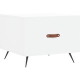 Maison Chic Klubska mizica - kavna mizica - Nizka mizica bela 50x50x40 cm inženirski les, (21755123) | Shoptok.si