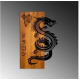 WALLXPERT dragon WalnutBlack Decorative Wooden Wall Accessory | ePonuda.com